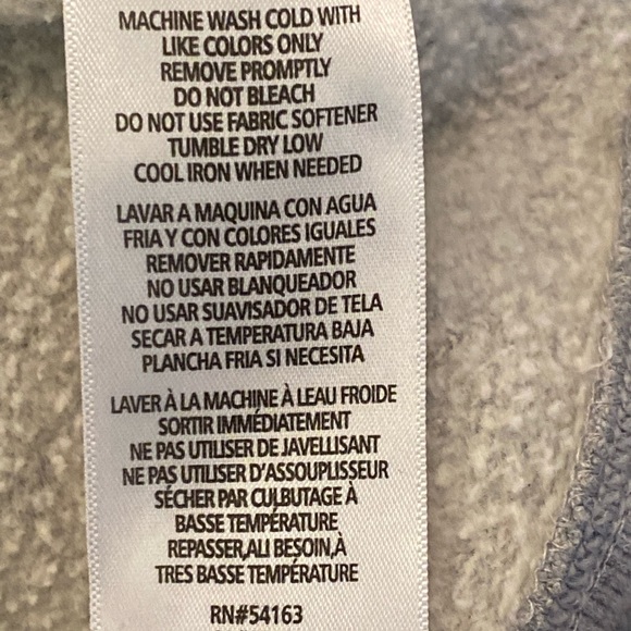 Calvin Klein Womens Gray Sweatshirt w White Calvin Klein Bank Back/Arms /Size M - Picture 13 of 14